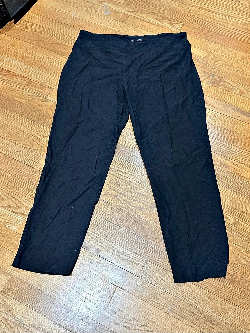 Eileen Fisher Washable Stretch Pull-On Pant Black Size XL